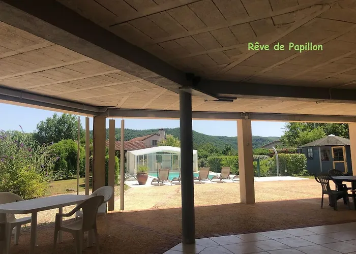 Rez De Piscine, 10 Personnes - Reve De Papillon Et A L'etage, 5 Personnes - Nid D'etoiles, Il S'agit Bien De Deux Individuels Qui Sont Relies Par Un Escalier Interne, Permet A Grande Famille De Louer Les Deux Апартаменты Saint-Gery (Lot)